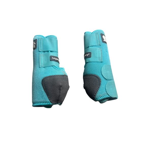 Classic Equine Legacy² Front Protective Splint Boots Medium Turquoise CLS102 - Picture 1 of 7